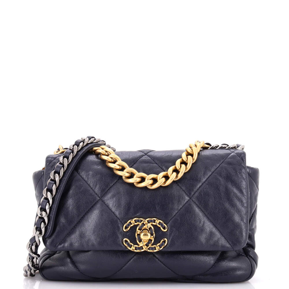 Chanel Medium 19 Flap Bag Quilted Leather